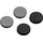 Connex Neodym-Scheibenmagnet - Ø 19 mm - 4 Stück im praktischen Set - Extra starker Magnet mit Silikonbeschichtung - 4 kg Haftkraft - Für Haushalt & Werkstatt/Powermagnet/Mini-Magnet / DY7100034