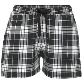 vivance dreams by lascana Pyjamashorts kariert Schwarz/Weiß 44/46