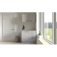 Flex-Well Küchenzeile Lund 100 cm grau