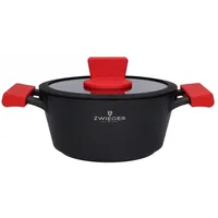 Zwieger Obsidian Topf-Set 4-tlg. 2 x Kochtopf 20 cm rund + 2 x Kochtopf 24 cm rund
