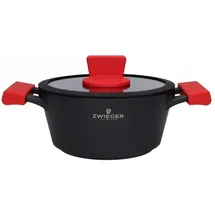 Zwieger Obsidian Topf-Set 4-tlg. 2 x Kochtopf 20 cm rund + 2 x Kochtopf 24 cm rund