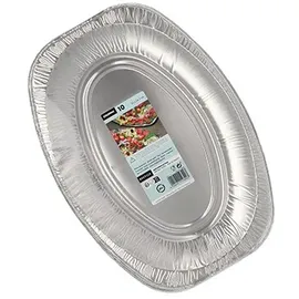 Papstar Starpak Servierplatten, Alu oval 35 cm x 24,5 cm