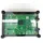 BerryBase Gehäuse für Raspberry Pi 3B+, 3B, 2B mit Lüfter, stackable, transparent/schwarz