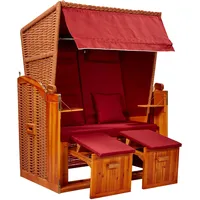 Intergrill Webavita Strandkorb 2-Sitzer Sophia Ostsee Rot