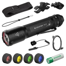 Ledlenser TAC7R Taschenlampe 3200 Lumen, 370m Leuchtweite, 30h Laufzeit, schwarz