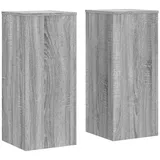 vidaXL Pflanzenständer 2 Stk. Grau Sonoma 30x30x70 cm Holzwerkstoff