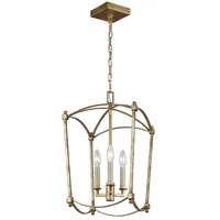 Elstead Lighting Deckenlampe Pendelleuchte Hängelampe Antik Gold Esszimmerlampe 3-flammig