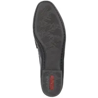 Rieker Damen Slipper Leder Loafer Zierspange 51764, Größe:39 EU, Farbe:Schwarz - Schwarz - 39