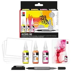 3 Marabu Neon Alkoholtinten-Set farbsortiert