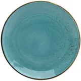 CreaTable Speiseteller Nature Collection Ø 27 cm blau/türkis 6er Set