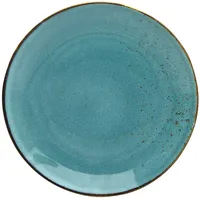 CreaTable Speiseteller Nature Collection Ø 27 cm blau/türkis 6er Set