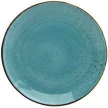 CreaTable Speiseteller Nature Collection Ø 27 cm blau/türkis 6er Set