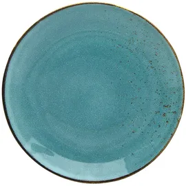 CreaTable Speiseteller Nature Collection Ø 27 cm blau/türkis 6er Set