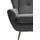 exxpo - sofa fashion Sessel EXXPO - SOFA FASHION "ALVESTA, Ohrensessel, Loungesessel mit hohem Sitzkomfort", grau (anthrazith), B:90cm H:102cm T:90cm, Sessel, Sessel, gemütliche Rückenlehne, mit Knopfheftung und hohen Holzfüßen, in Cord