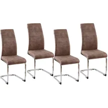 Hti-Living HTI-Line Schwingstuhl SallyC Braun 4er