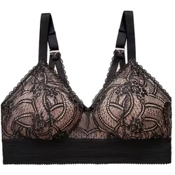GLAMORISE Bramour Gramercy Spitzen-Bralette de luxe - Schwarz Unterwäsche   Damen 