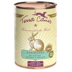 Terra Canis Classic Adult 6x400g Kaninchen mit Zucchini, Amaranth & Bärlauch