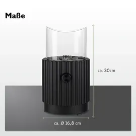 Tepro Tisch-Gasfeuerstelle Ø 30 cm Schwarz