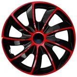 NRM Radzierblende Quad schwarz/rot 17 Zoll 4er Set