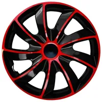 NRM Radzierblende Quad schwarz/rot 17 Zoll 4er Set