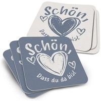Funke & brand 50x Bierdeckel/Untersetzer Schön, DASS du da