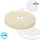 tecuro Scharnierrosette Ø 15 mm x Ø 85 mm x 8 mm - Kunststoff ABS weiß - tecuro