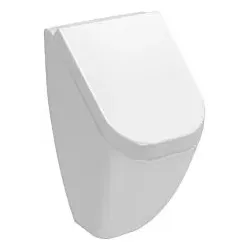 Vitra Options Urinal 5218B003D6030 30x31,5x55cm, Zulauf von hinten, mit Deckel, weiß