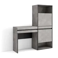 SKRAUT HOME Schuhkipper, Grau, Holzwerkstoff, Rechteckig, 130x145x35 cm, Garderobe,