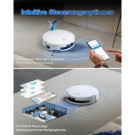 Ecovacs Deebot T50 Max Pro Omni weiß