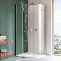 Breuer Espira Runddusche mit Drehtür 80 x 80 cm Klarglas