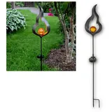 Star Trading Kugelleuchte Glas Metall 85,0 cm Solar orange
