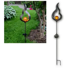 Star Trading Kugelleuchte Glas Metall 85,0 cm Solar orange