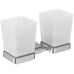 Ideal Standard IOM Square 2 Mundgläser mit Halterung E2205AA, Accessoires, chrom