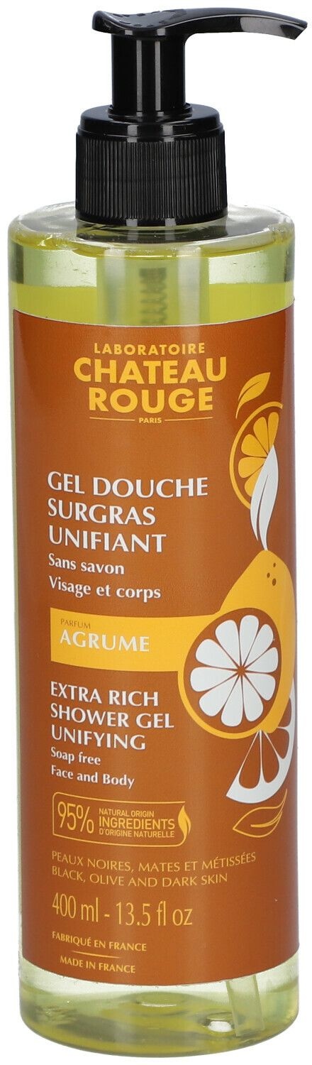 Château Rouge Gel Douche Surgras Unifiant Agrume 400 ml gel douche