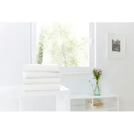 H. G. Hahn Spannbettlaken Jersey 100 x 200 - 100 x 220 cm weiß