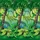 Beistle Jungle Trees Plastic Backdrop (4 Ft. X 30 FT.)