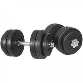 Gorilla Sports Kurzhantelset 30 kg 2er Set Ø 30mm schwarz