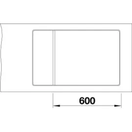 Blanco Elon XL 6 S-F cafe + Excenterbetätigung + InFino