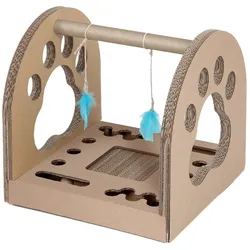 CARTON+ PETS Interaktives Spielzeug mit Kratzbaum Fun Park Ball