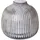 creativ home Kugelvase CREATIV HOME "MONTE", grau, H:18cm Ø:19cm, Glas, Vasen, Vase aus Glas, mit Schliffstruktur, Höhe ca. 18 cm