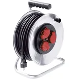 BACHMANN Kabeltrommel ST 50m H05RR-F 398.186 3x1,5mm IP20 3xSteckdosen