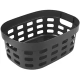 SUNWARE Sigma Home Wäschekorb Kunststoff 15L Antrazit – 38x28x15,7cm – wäschekorb mit Griff – waschekorb Plastik klein