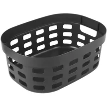 SUNWARE Sigma Home Wäschekorb Kunststoff 15L Antrazit – 38x28x15,7cm – wäschekorb mit Griff – waschekorb Plastik klein