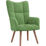 vidaXL Relaxsessel 61 x 95 x 69 cm Hellgrün Samt