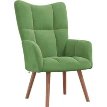 vidaXL Relaxsessel 61 x 95 x 69 cm Hellgrün Samt