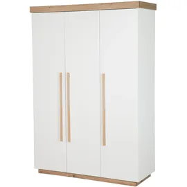 roba kids Kinderkleiderschrank Lumo 3-türig 0 x 0 cm Eiche massiv weiß