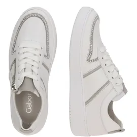 Gabor Sneaker Low Weiß/Grau Damen 38