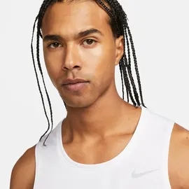 Nike Dri-FIT Miler Lauf-Tanktop Herren 100 white/reflective silv XL