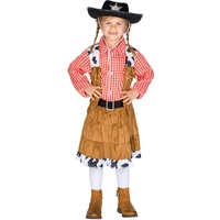 dressforfun Mädchenkostüm Cowgirl | Traditionelles Kostüm inkl. wundervollem Gürtel (8-10 Jahre | Nr. 300546)