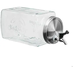 Haushalt International Kühlschrank-Getränkespender aus Glas, 3,8 L